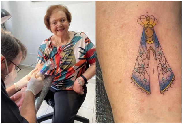 Idosa-faz-primeira-tatuagem-aos-91-anos-saiba-o-motivo